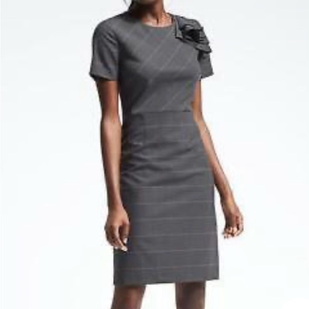 Banana Republic Elegant Gray Dress